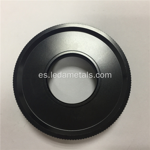 Piezas de mecanizado CNC de brida de zinc negro de hierro